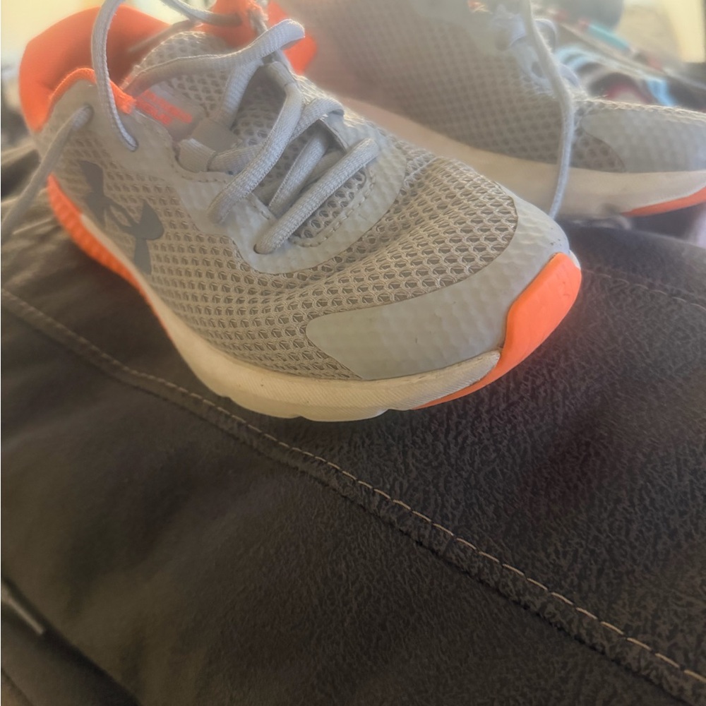 Under Armour Kids' Sneakers in Gray and Orange